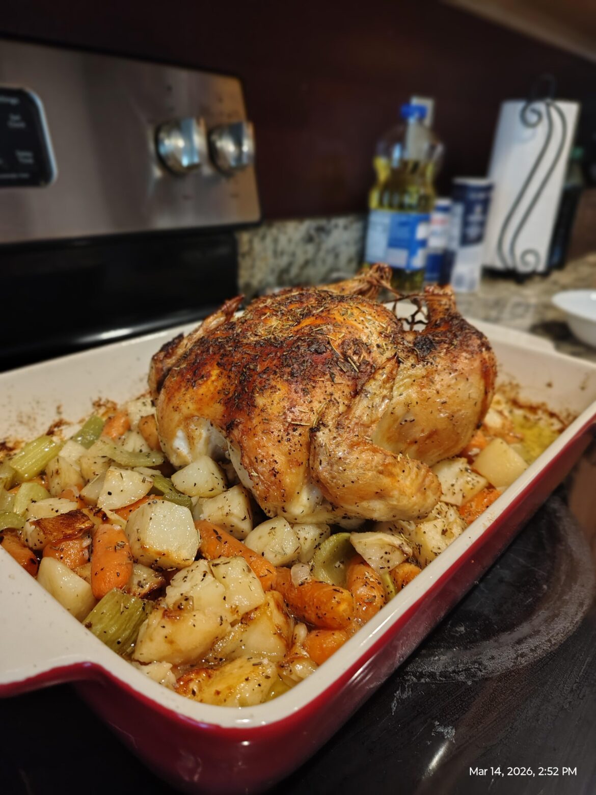Roast chicken n veggies
