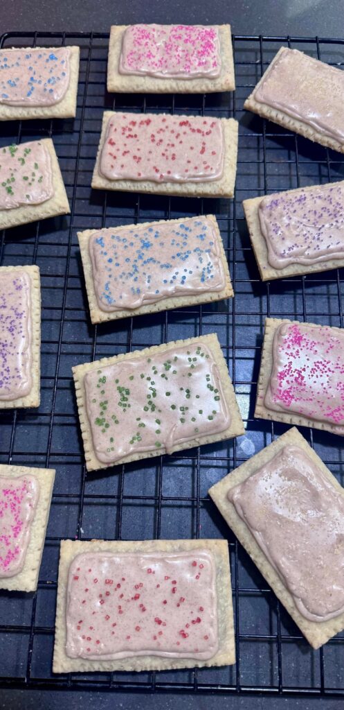 Fifth time’s a charm for these, frosted brown sugar cinnamon pop tart-ish 🙃