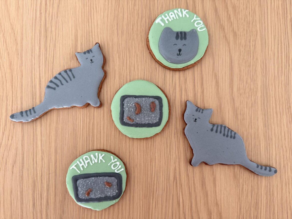 Little treat for the cat sitters while we’re on vacation