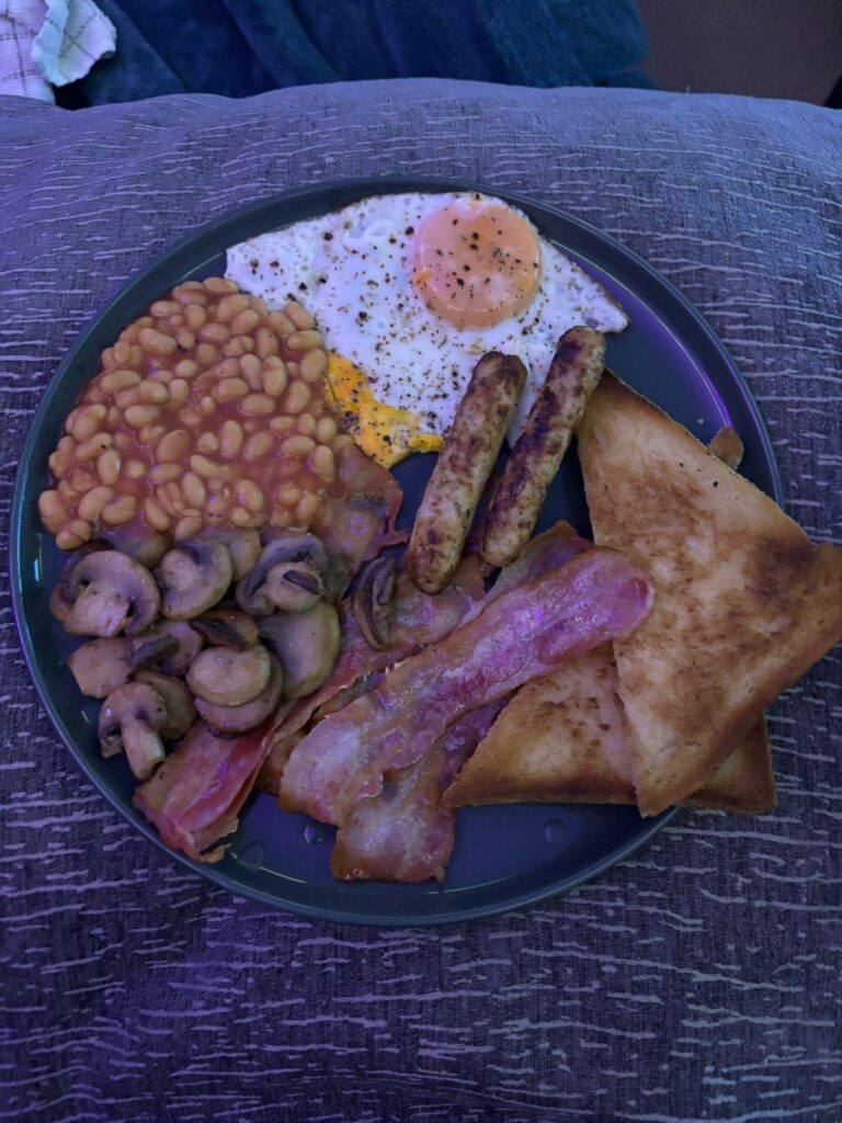 10pm fryup for dinner