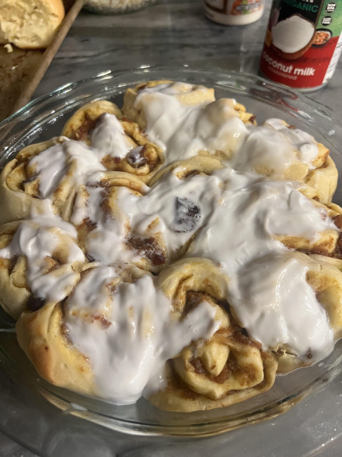 Obsessed with these challah pumpkin pie cinnamon rolls! ❤️