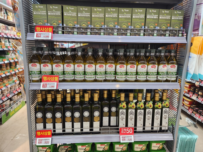 Olive oil section of E-Mart store <Reporter Park Yoon-ye>