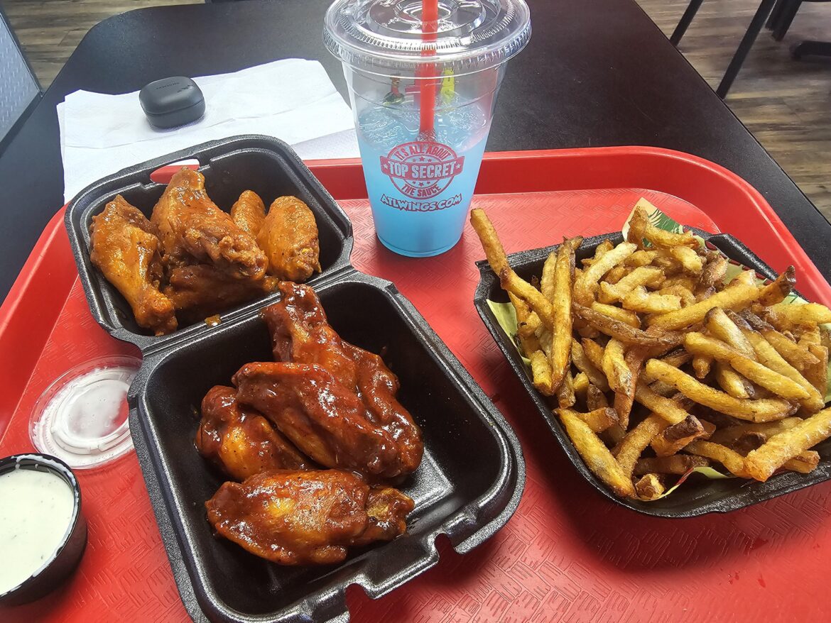 Lemon pepper hot and cajun bbq @ ATL Wings in Phoenix, AZ