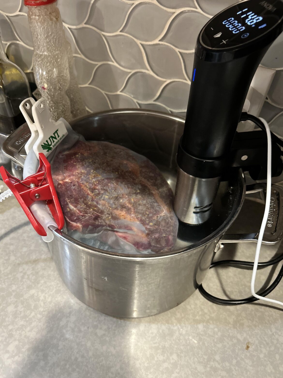 Chuck roast. Planing to do 136° for 20-22 hours.