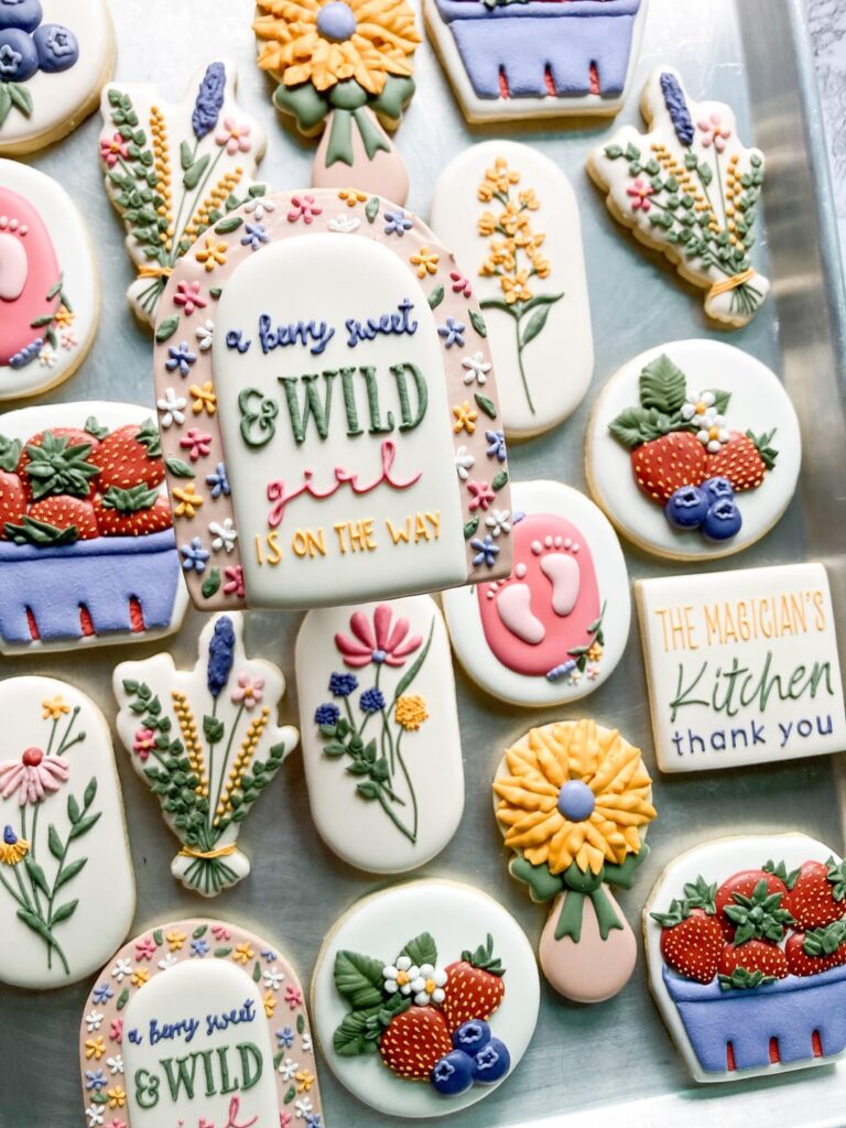 This customer had a cute idea to combine berries and wildflowers for a baby shower. I took so many pictures, idk how I’ll choose which to post on fb!