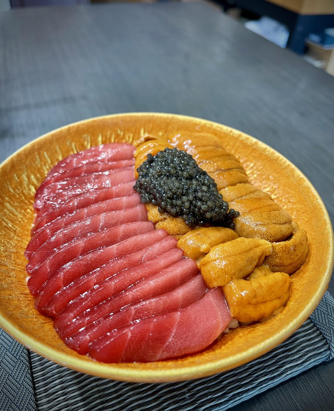 Nagasaki Chutoro & Uni Donburi. Caviar for good measure.