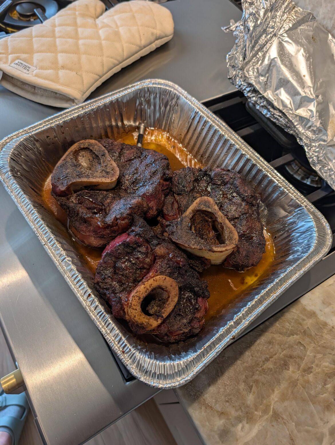 Costco had Beef shanks 3 for $28 turned out delicious and tender