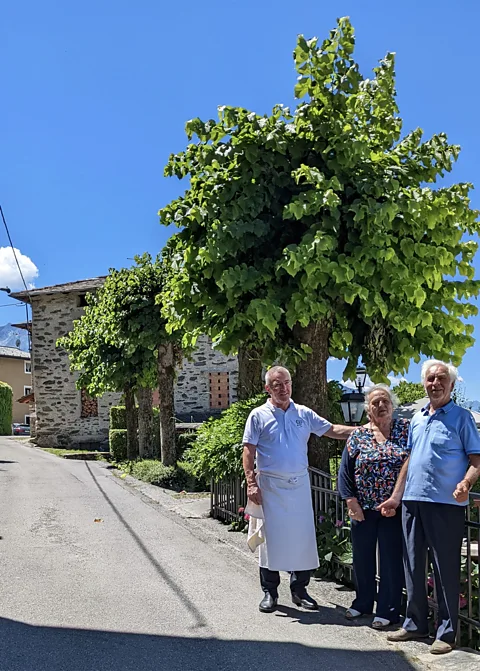 Liz Shemaria Ai Tigli, run by Roberto Scínetti (left), continues to make and serve pizzoccheri (Credit: Liz Shemaria)