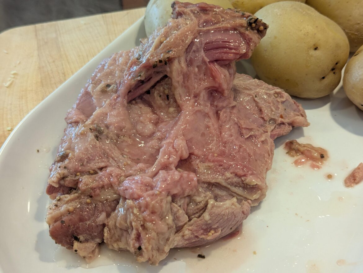 Boiled a lovely corned beef