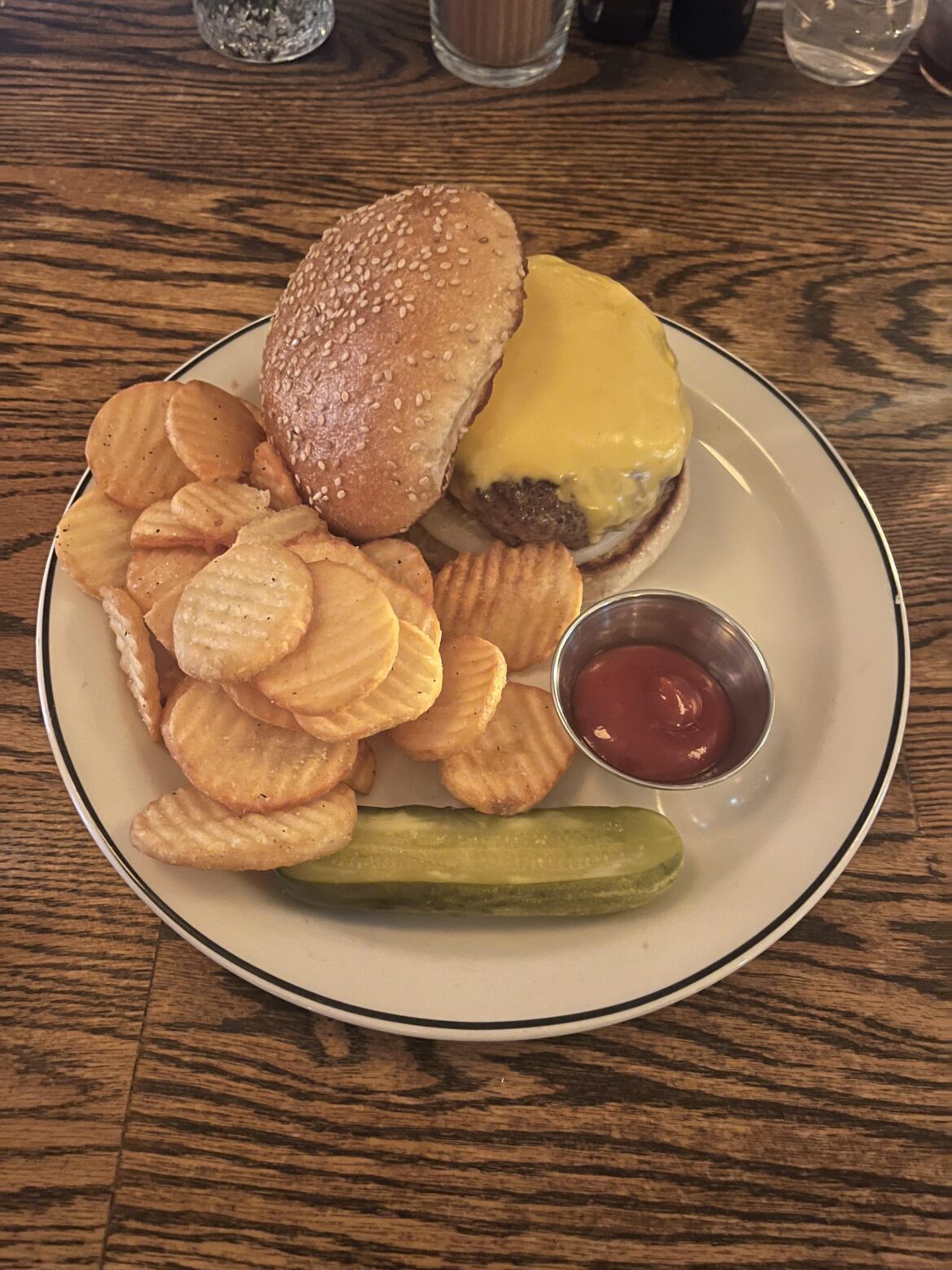 THE Red Hook Tavern burger in Brooklyn, NY