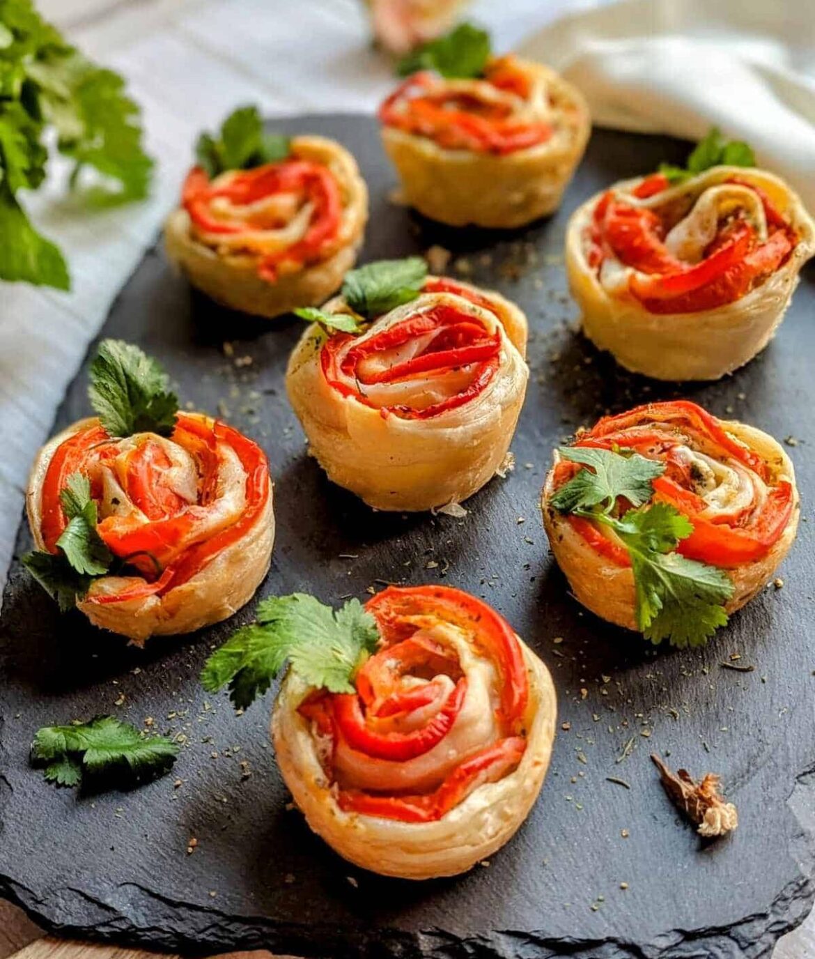 Puff pastry Tomato Rose Recipe