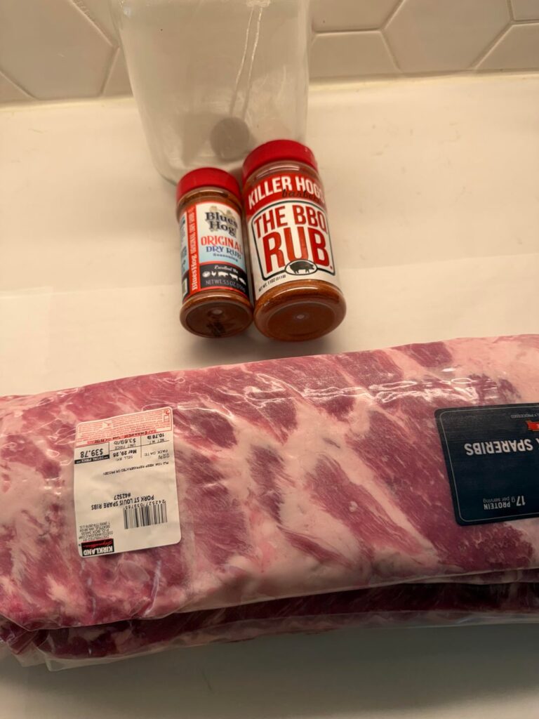 No wrap St. Louis ribs & a Weber Searwood