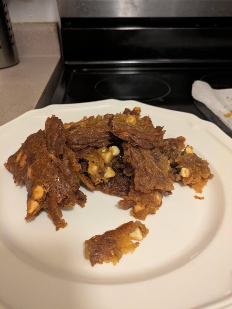 My first attempt at making cookies vs my most recent