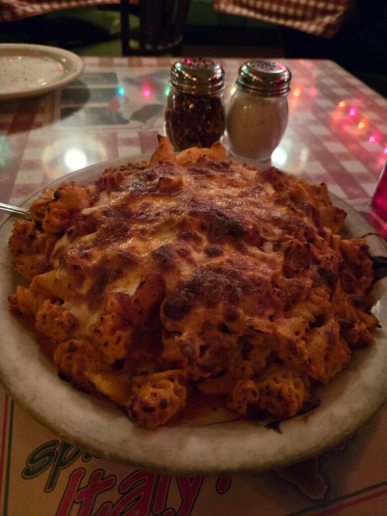 Pasta al forno at Casa Bianca