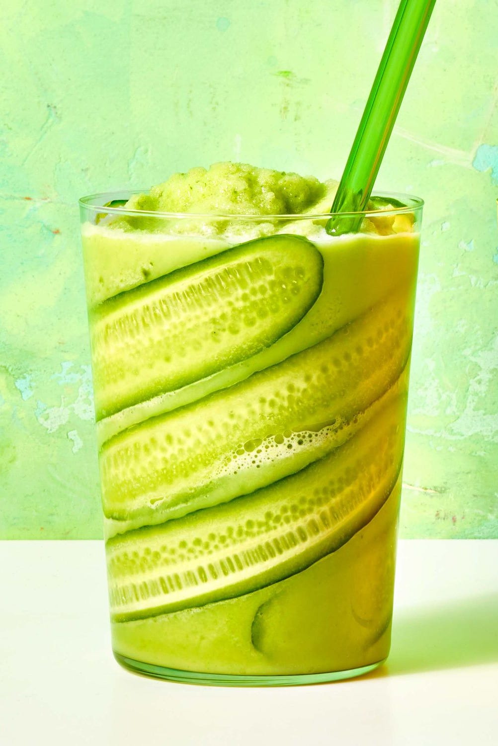 green pineapple cucumber smoothie