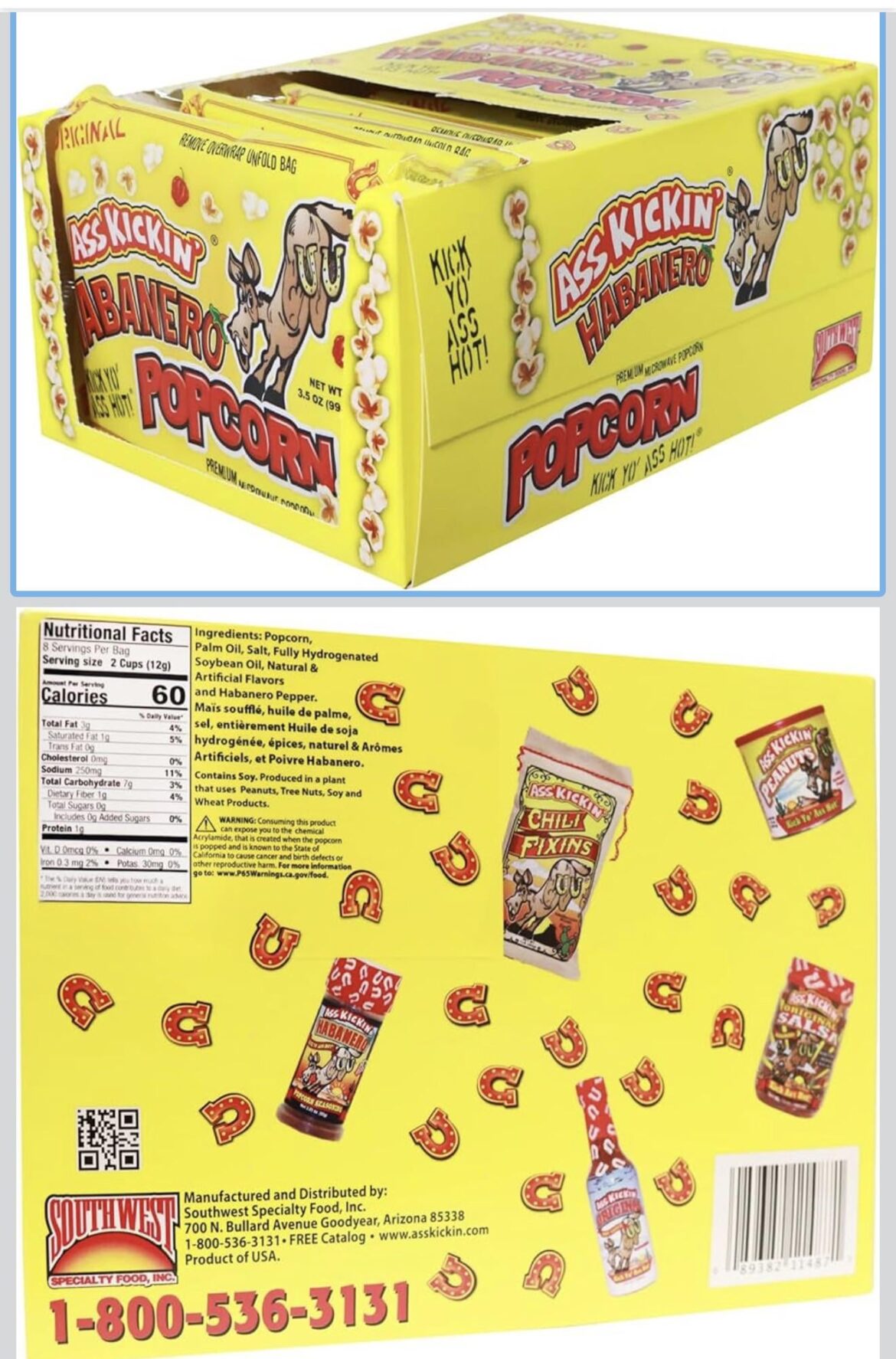 Silly name brand Habanero popcorn