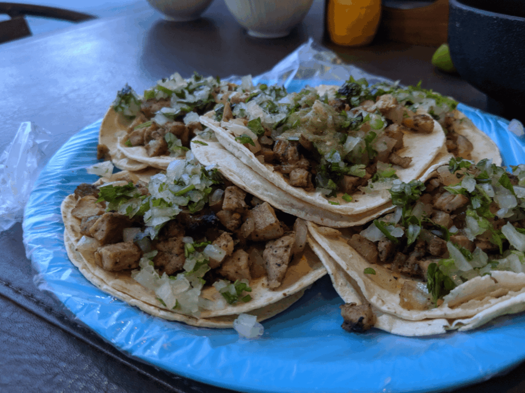 street tacos in Tulum