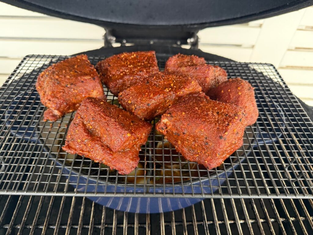 Birria tacos on my Kamado Joe new Weber Slate!