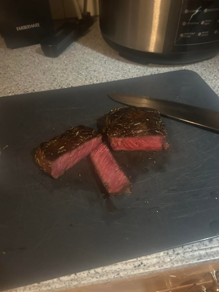 I say medium rare. What say you?
