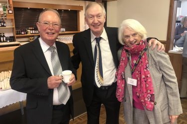 Peter Wild, centre, is president of the Preston Probus Club