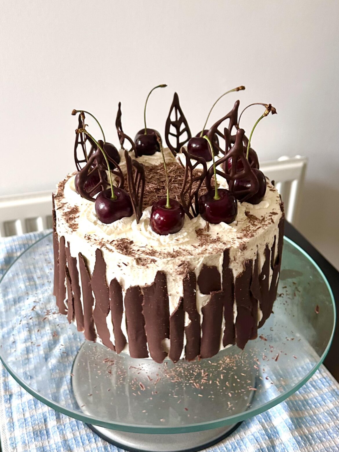 Black Forest cake my fiancé and I made together