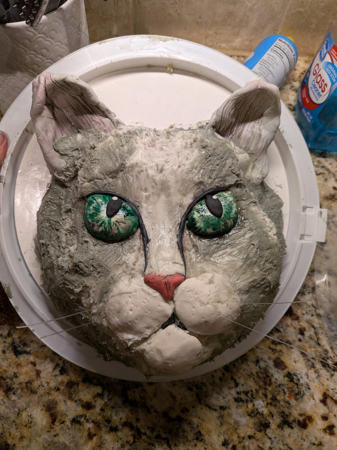 Buttercream is not my forte. It's supposed to be a cat .