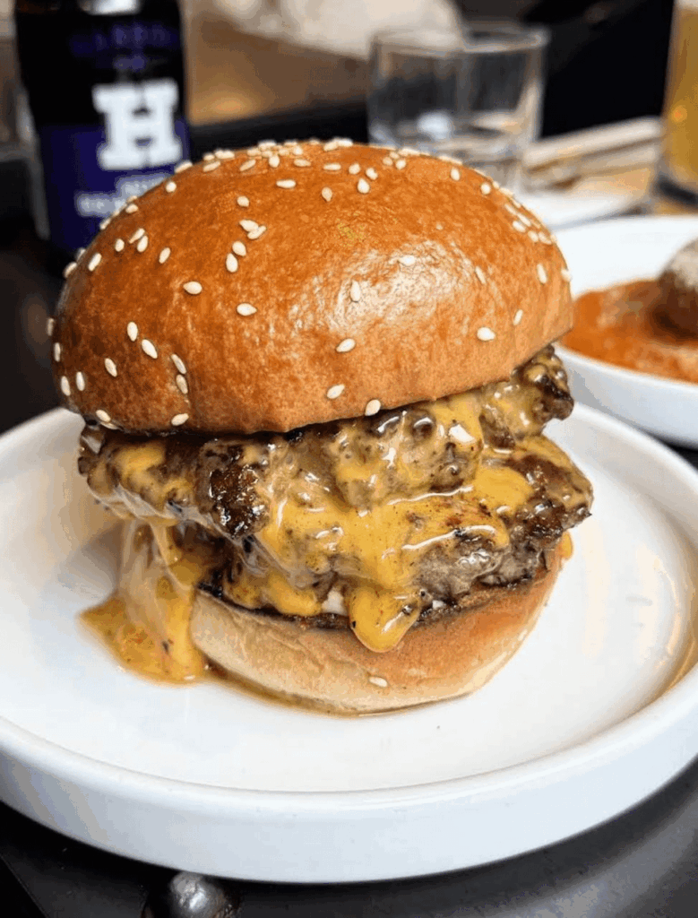 double cheeseburger from Burger & Beyond
