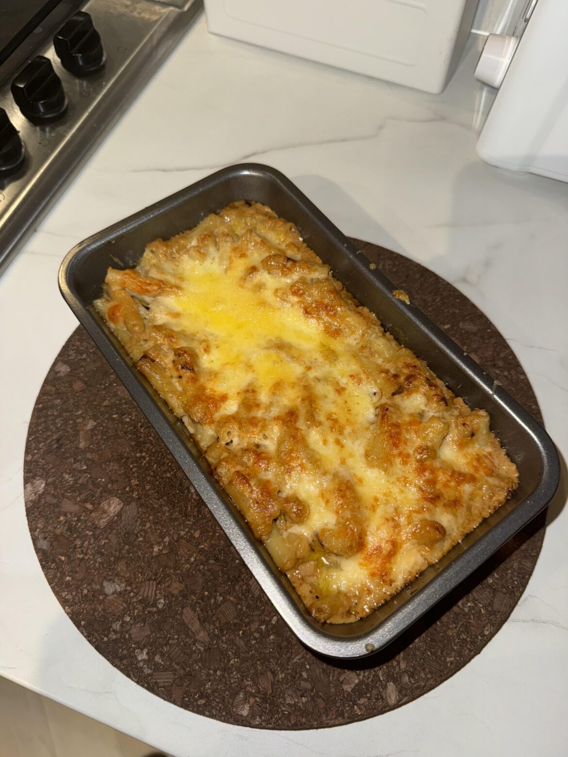 Grilled Guinness mac and cheese