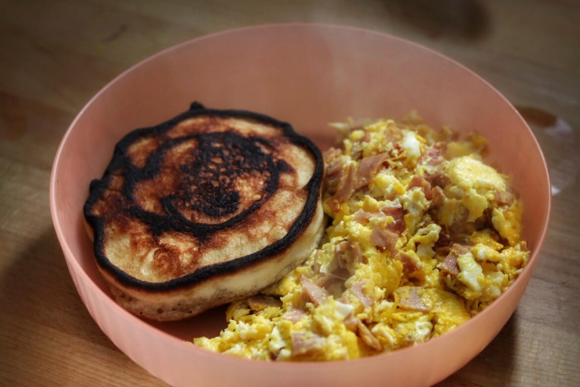 Burnt my pancake 😓