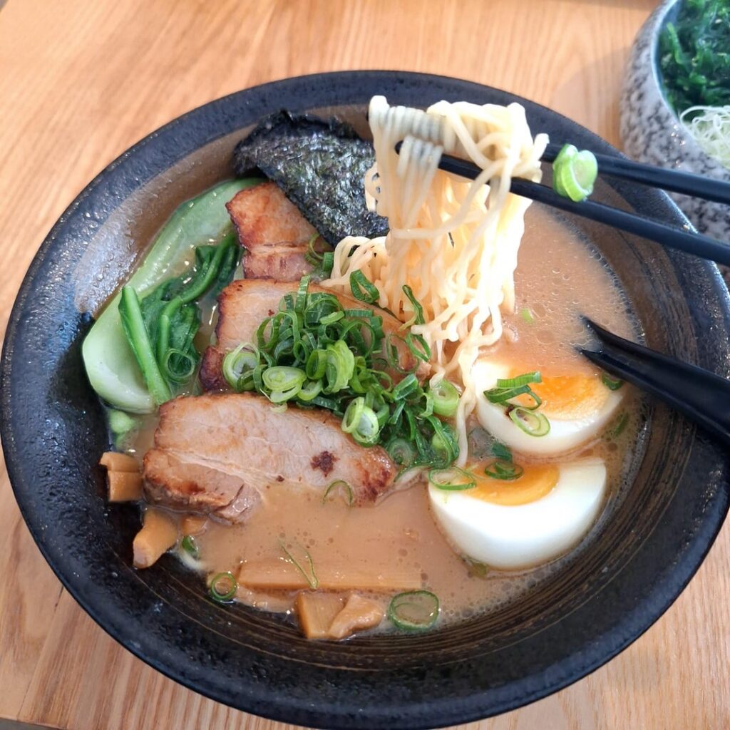 miso ramen at wabisabi in palmerston north