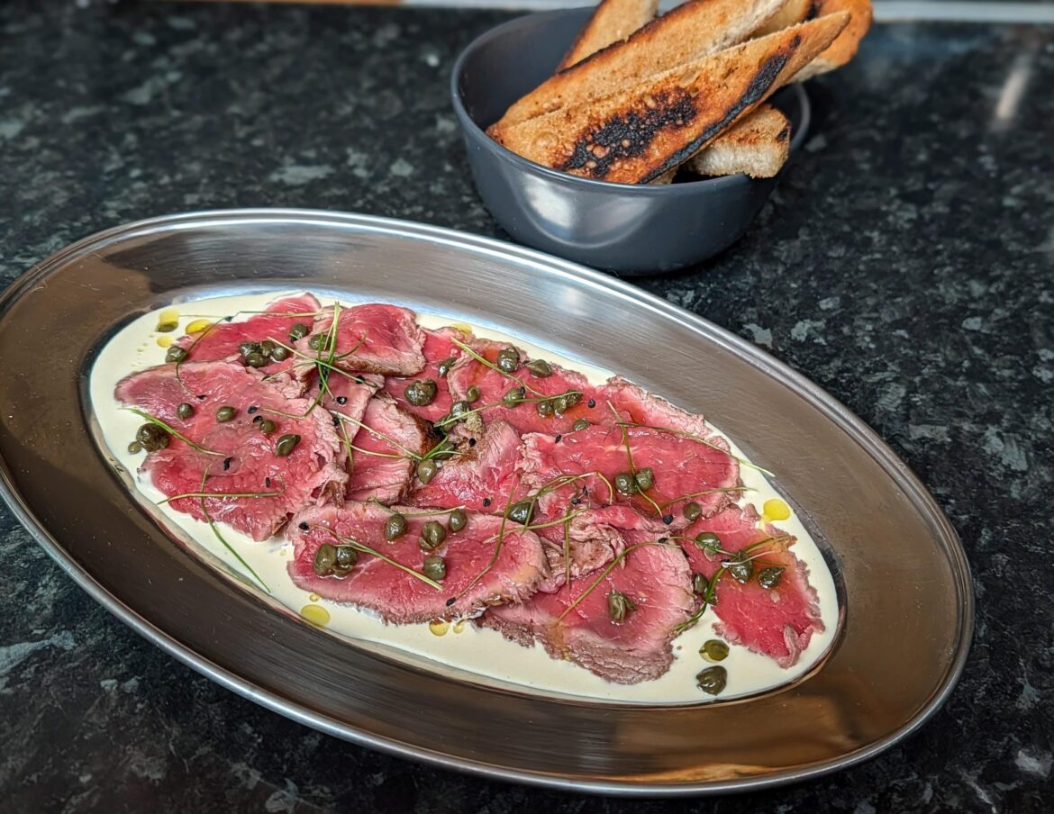 Lamb carpaccio with tonnato