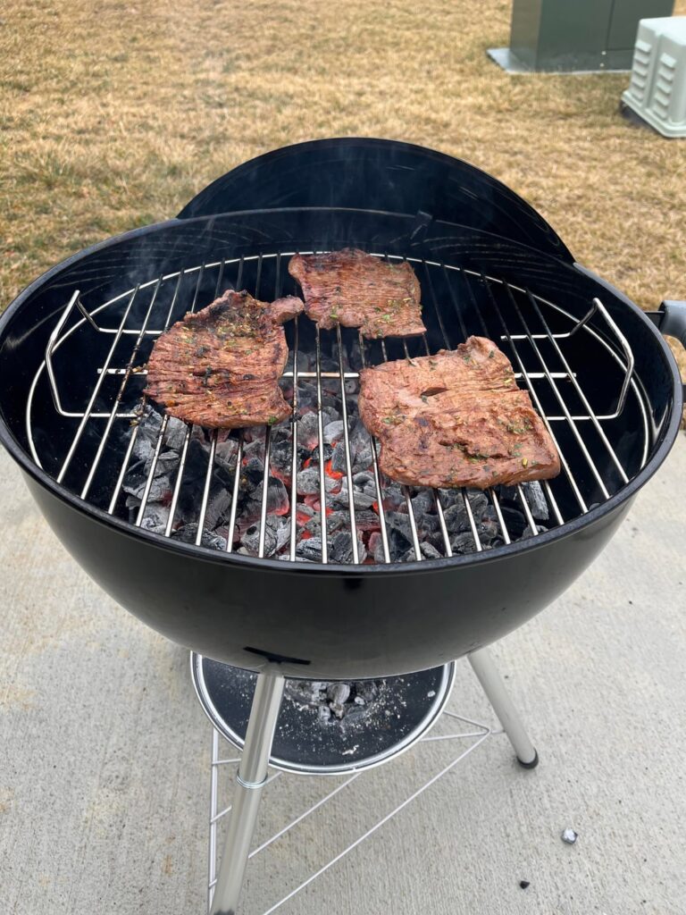 First cook on the Weber Kettle