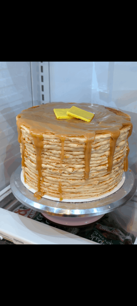 Stack-o-cakes birthday cake