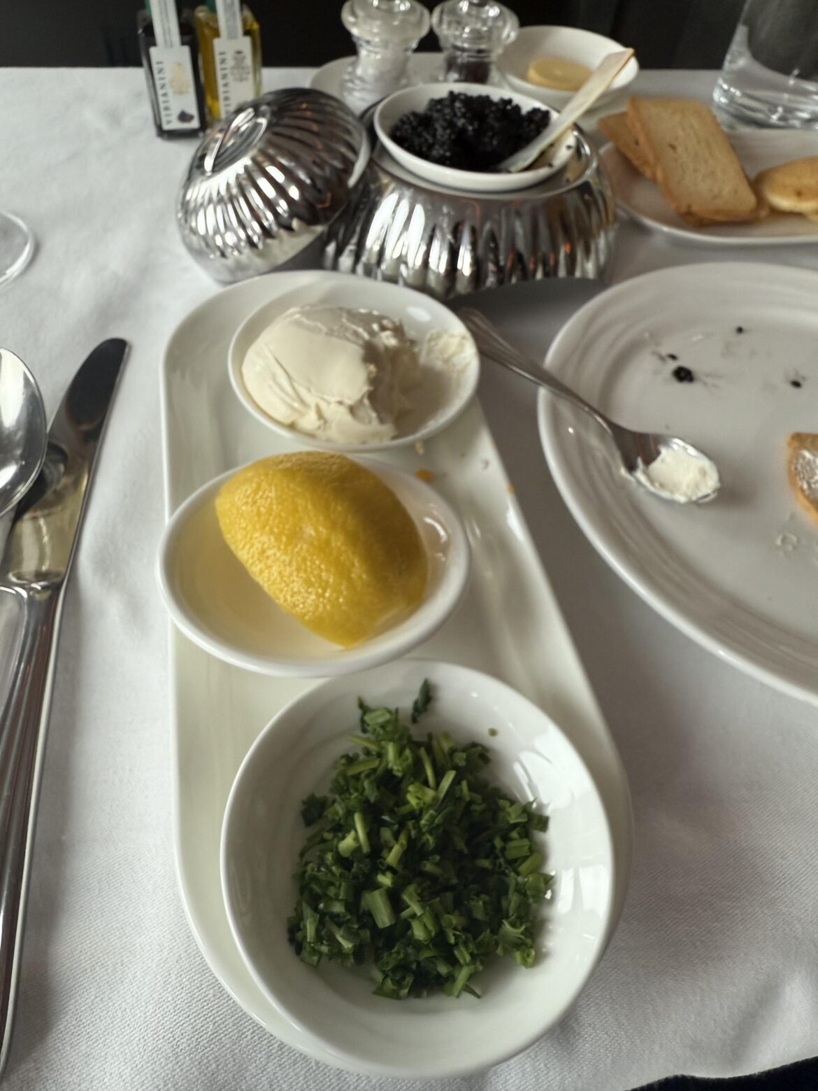 Emirates first class chives