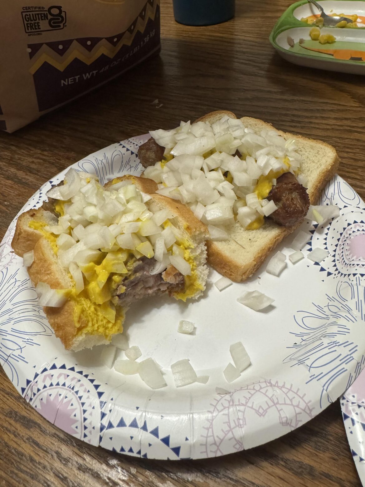 The proper way to eat brats