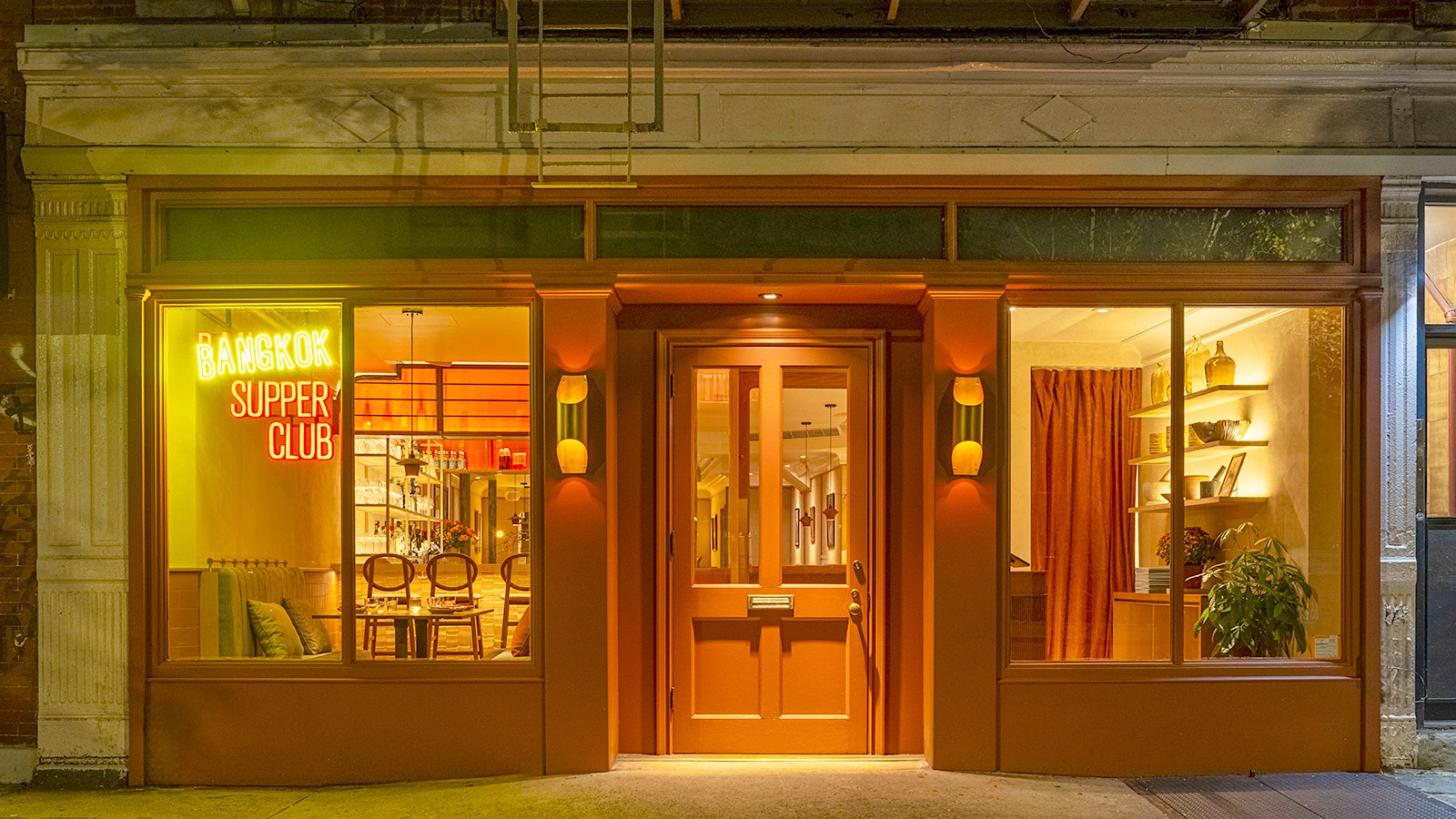  The exterior of Bangkok Supper Club in New York City