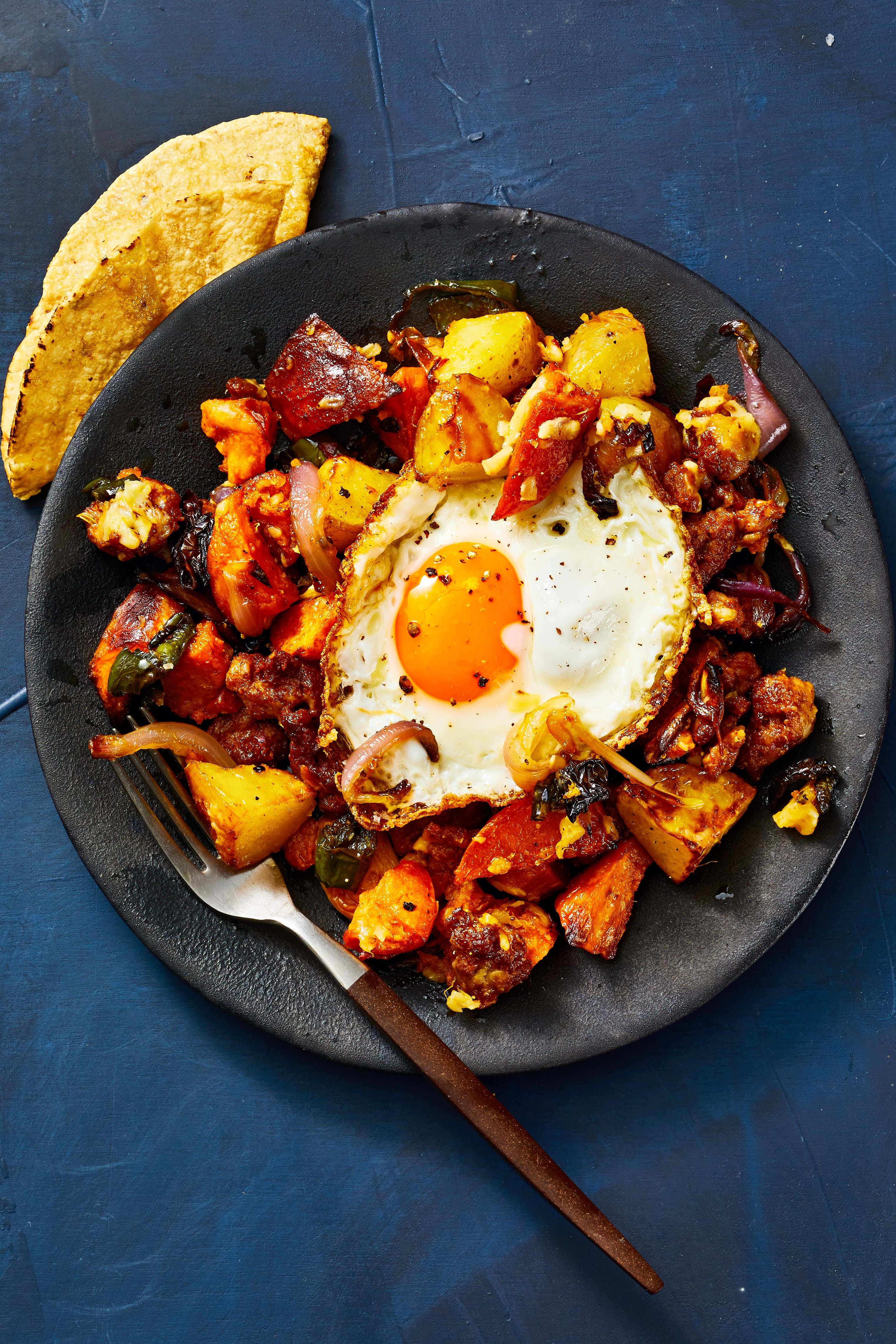 roasted potato and chorizo hash