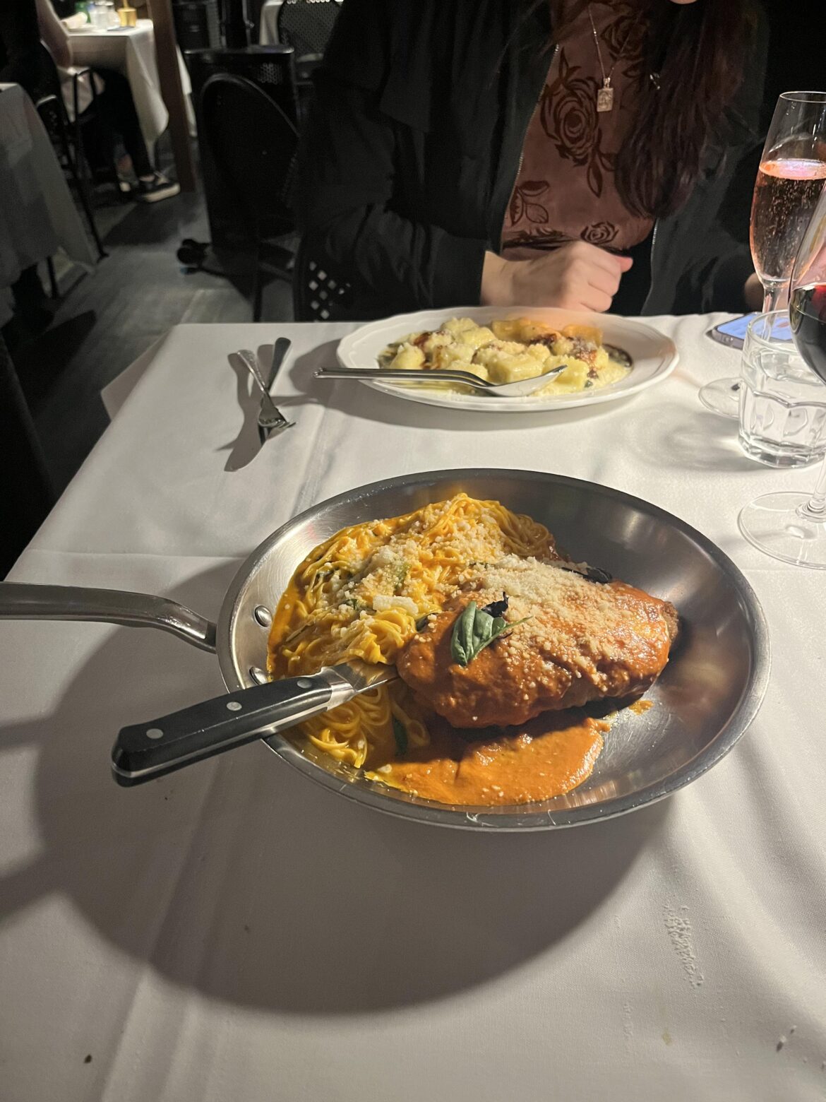 Chicken Parm Came On A Frying Pan