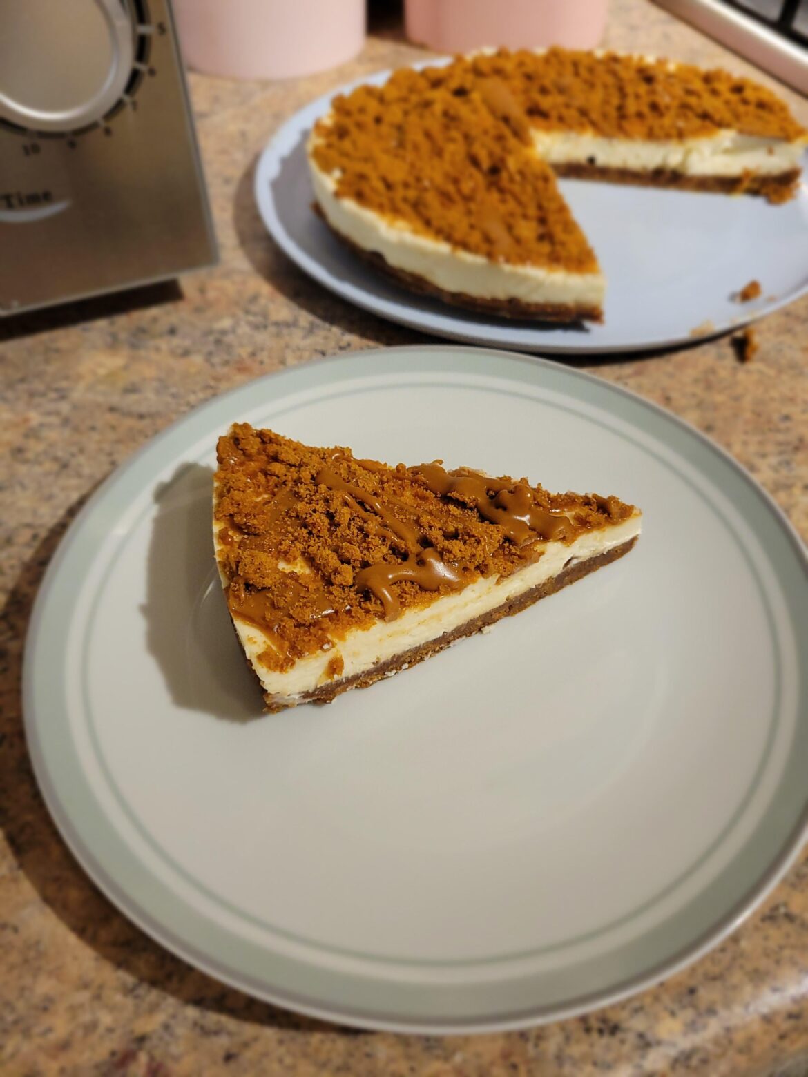 I made a biscoff cheesecake!