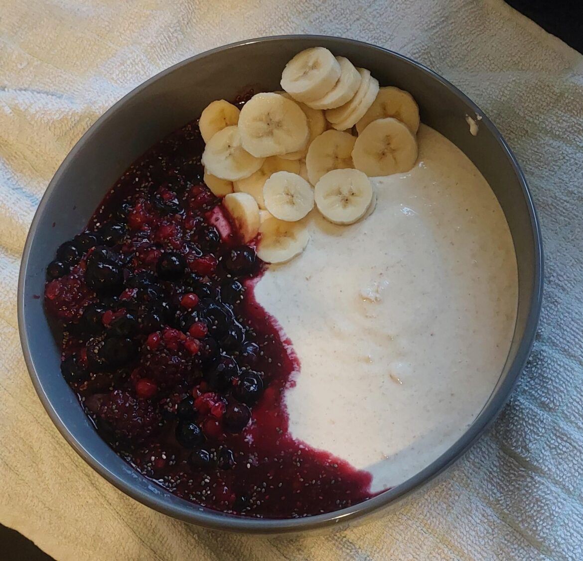 "cheesecake" breakfast bowl