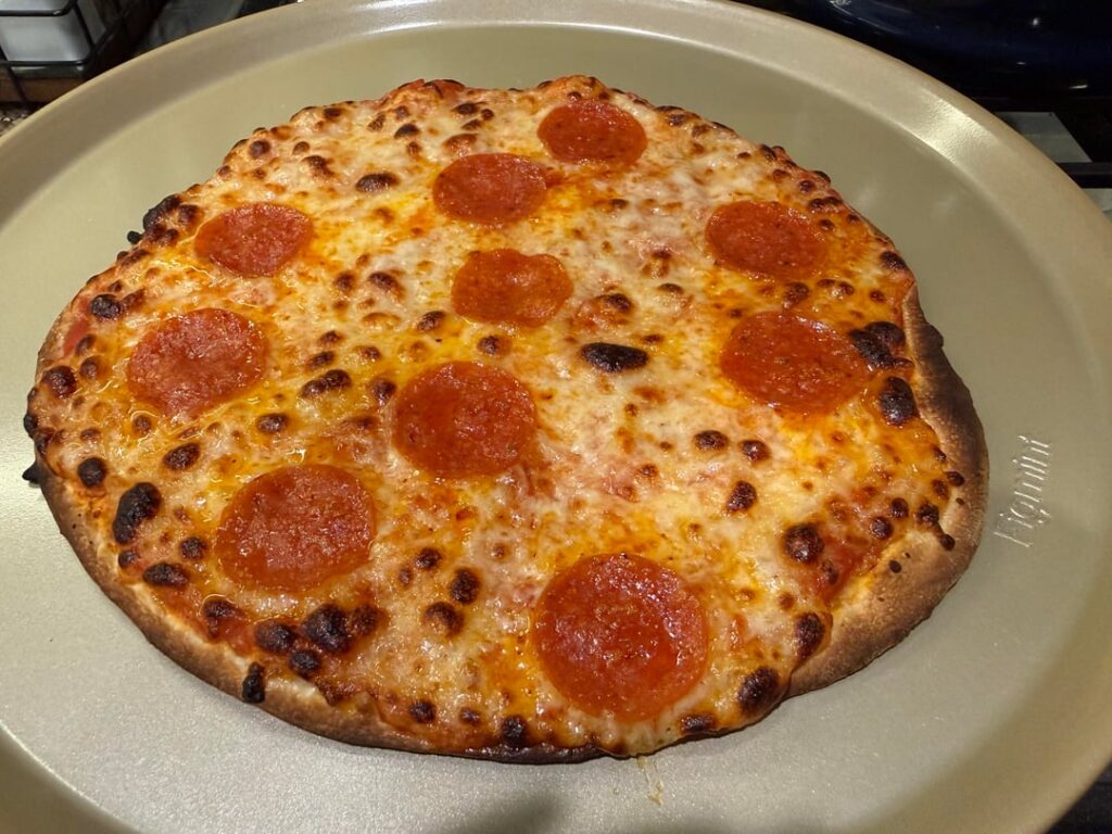 First Bar Pie Attempt - Tucci Pizza Oven