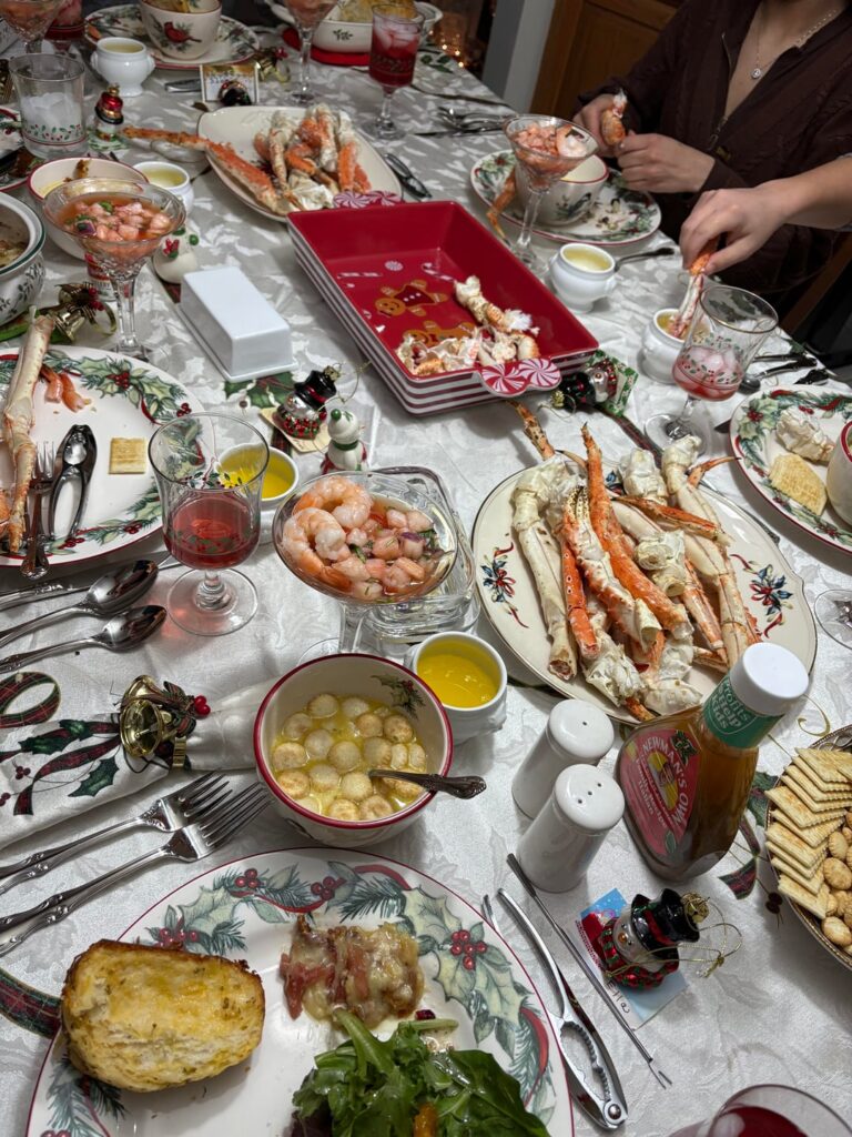 Gram hosted crab night with oyster soup and ceviche