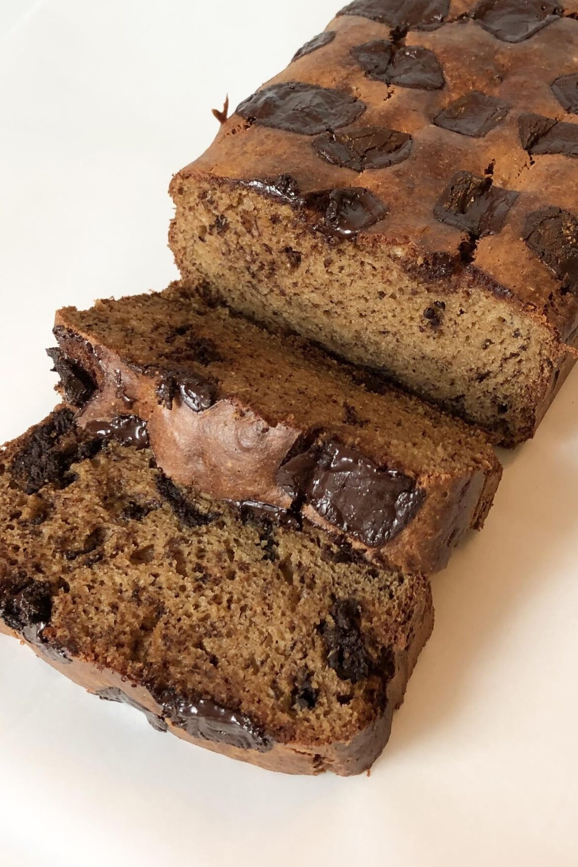 Banana bread made with chickpea flour