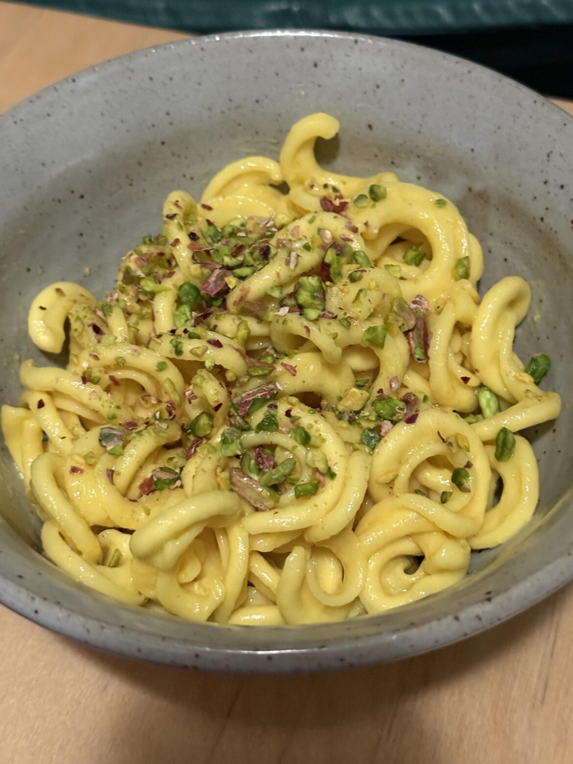 Saffron Butter and Pistachio