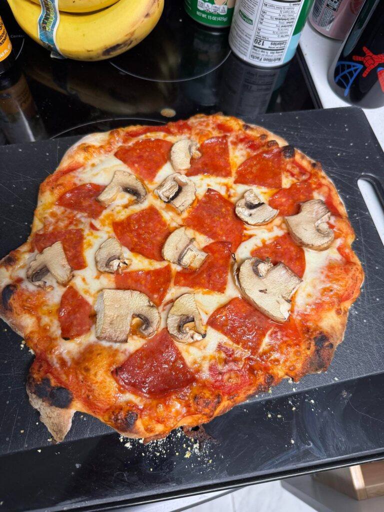 Pizza night + wind = potential for disaster.