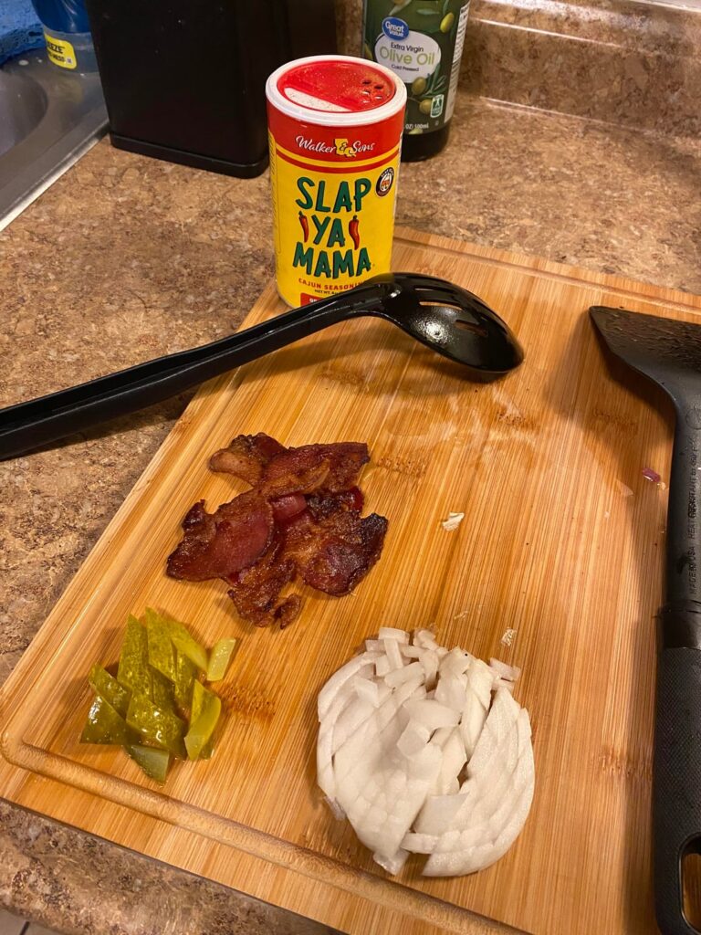 Made A Bacon Cheeseburger