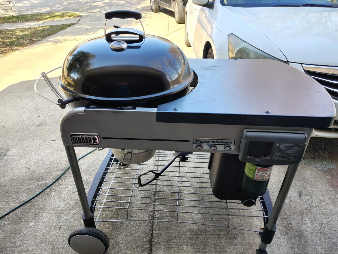 When your neighbor has a like new Weber Performer Deluxe for $75, you don't ask the wife.