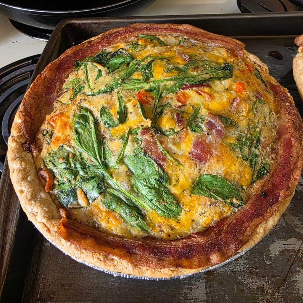 First time making quiche