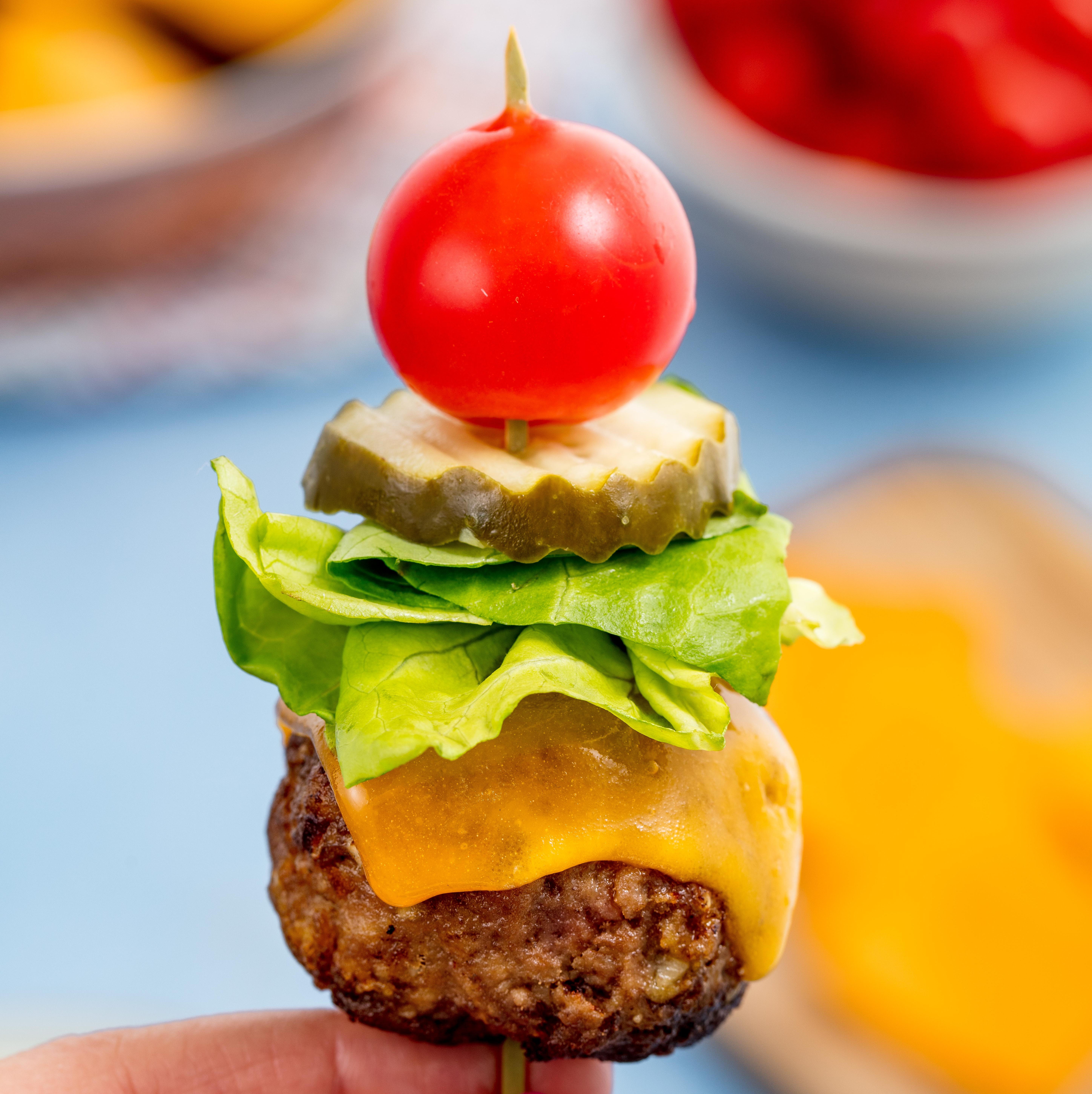 bunless burger bites