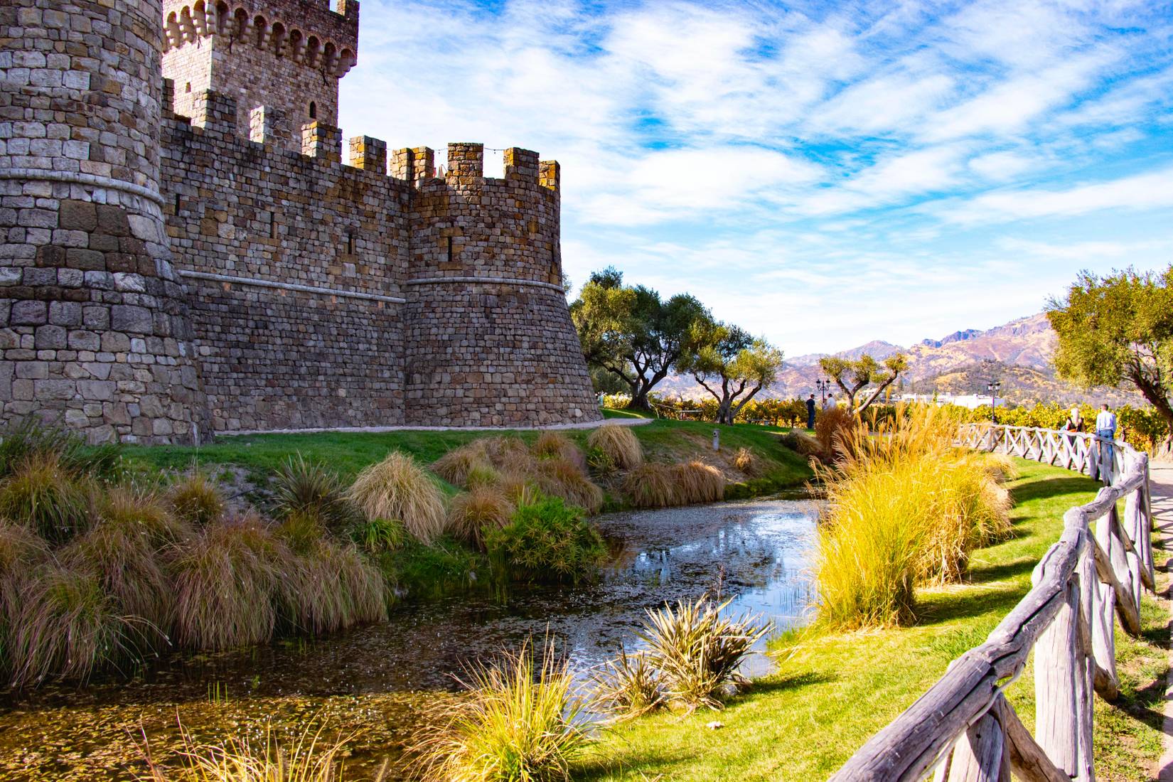 Castello di Amorosa Castle, an authentically styled 14th Century winery located in Napa Valley CA. 